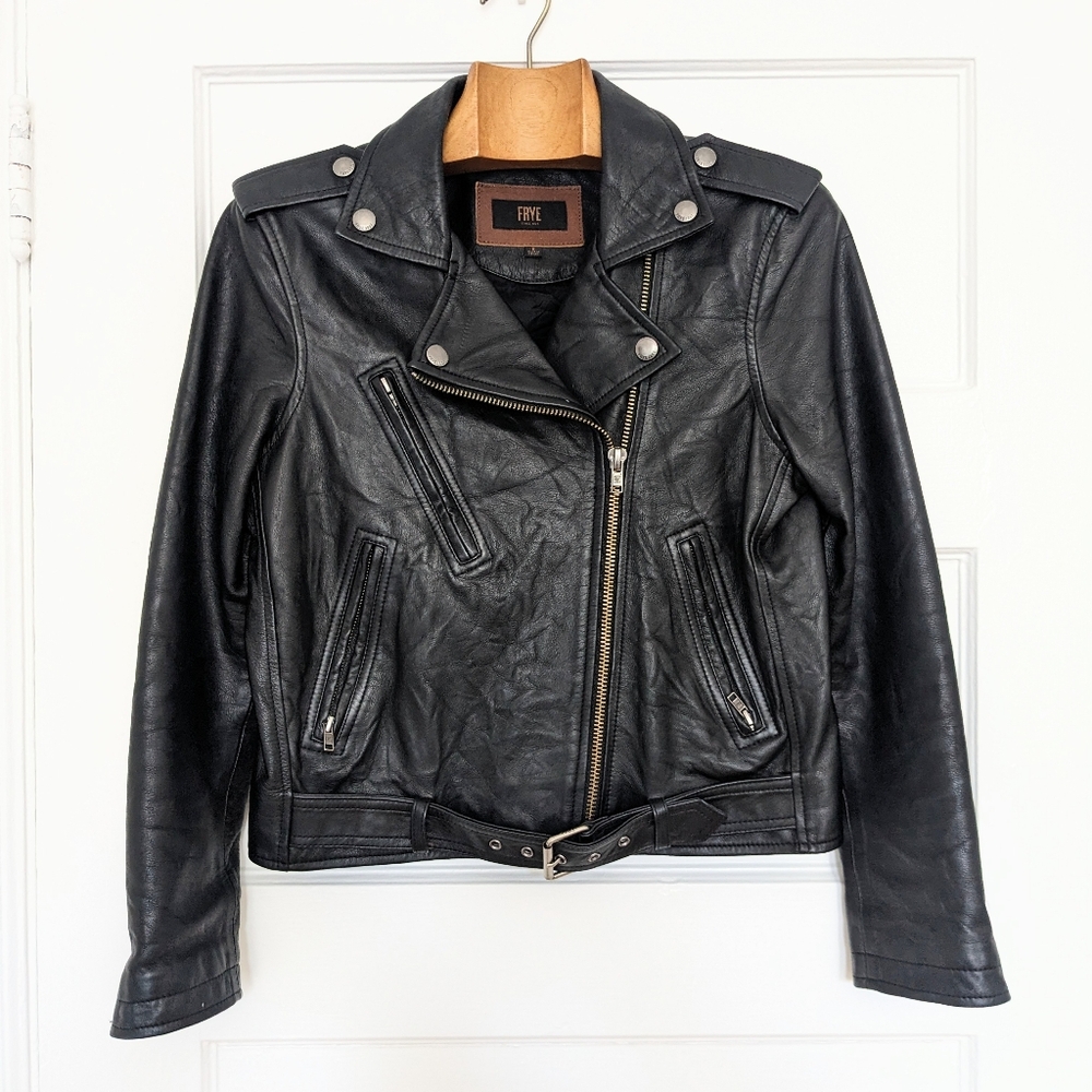 NEW FRYE genuine leather jacket
